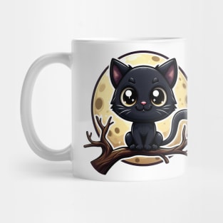 BLACK CAT MOON Mug